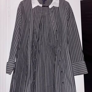 Chic Striped Button Down Shirt